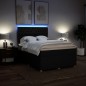 vidaXL Boxspringbett mit Matratze Schwarz 140x190 cm Stoff vidaXL Boxspringbett mit Matratze Schwarz 140x190 cm Stoff