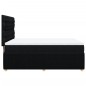 vidaXL Boxspringbett mit Matratze Schwarz 140x190 cm Stoff vidaXL Boxspringbett mit Matratze Schwarz 140x190 cm Stoff