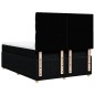 vidaXL Boxspringbett mit Matratze Schwarz 140x190 cm Stoff vidaXL Boxspringbett mit Matratze Schwarz 140x190 cm Stoff