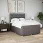 vidaXL Boxspringbett mit Matratze Taupe 140x190 cm Stoff vidaXL Boxspringbett mit Matratze Taupe 140x190 cm Stoff