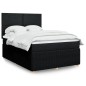 vidaXL Boxspringbett mit Matratze Schwarz 140x200 cm Stoff vidaXL Boxspringbett mit Matratze Schwarz 140x200 cm Stoff