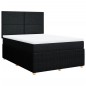 vidaXL Boxspringbett mit Matratze Schwarz 140x200 cm Stoff vidaXL Boxspringbett mit Matratze Schwarz 140x200 cm Stoff