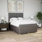 vidaXL Boxspringbett mit Matratze Taupe 140x200 cm Stoff vidaXL Boxspringbett mit Matratze Taupe 140x200 cm Stoff
