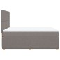 vidaXL Boxspringbett mit Matratze Taupe 140x200 cm Stoff vidaXL Boxspringbett mit Matratze Taupe 140x200 cm Stoff