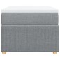 vidaXL Boxspringbett mit Matratze Hellgrau 80x200 cm Stoff vidaXL Boxspringbett mit Matratze Hellgrau 80x200 cm Stoff