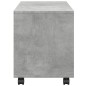 vidaXL Rollschrank Betongrau 72x33x42,5 cm Holzwerkstoff vidaXL Rollschrank Betongrau 72x33x42,5 cm Holzwerkstoff
