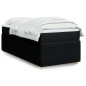 vidaXL Boxspringbett mit Matratze Schwarz 80x200 cm Stoff vidaXL Boxspringbett mit Matratze Schwarz 80x200 cm Stoff