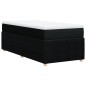 vidaXL Boxspringbett mit Matratze Schwarz 80x200 cm Stoff vidaXL Boxspringbett mit Matratze Schwarz 80x200 cm Stoff