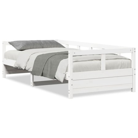 vidaXL Tagesbett ohne Matratze Weiß 90x190 cm Massivholz Kiefer