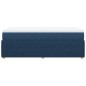 vidaXL Boxspringbett mit Matratze Blau 80x200 cm Stoff vidaXL Boxspringbett mit Matratze Blau 80x200 cm Stoff