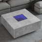 vidaXL Couchtisch mit Infinity-LED Betongrau 100x100x40 cm vidaXL Couchtisch mit Infinity-LED Betongrau 100x100x40 cm