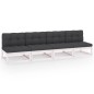 vidaXL 4-Sitzer-Gartensofa mit Kissen Kiefer Massivholz vidaXL 4-Sitzer-Gartensofa mit Kissen Kiefer Massivholz
