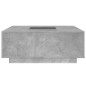 vidaXL Couchtisch mit Infinity-LED Betongrau 100x100x40 cm vidaXL Couchtisch mit Infinity-LED Betongrau 100x100x40 cm