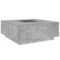 vidaXL Couchtisch mit Infinity-LED Betongrau 100x100x40 cm vidaXL Couchtisch mit Infinity-LED Betongrau 100x100x40 cm