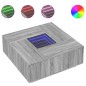 vidaXL Couchtisch mit Infinity-LED Grau Sonoma 100x100x40 cm vidaXL Couchtisch mit Infinity-LED Grau Sonoma 100x100x40 cm