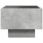 vidaXL Nachttisch mit Infinity-LED Betongrau 40x40x30 cm vidaXL Nachttisch mit Infinity-LED Betongrau 40x40x30 cm