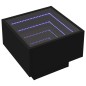 vidaXL Nachttisch mit Infinity-LED Schwarz 40x40x30 cm vidaXL Nachttisch mit Infinity-LED Schwarz 40x40x30 cm