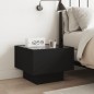 vidaXL Nachttisch mit Infinity-LED Schwarz 40x40x30 cm vidaXL Nachttisch mit Infinity-LED Schwarz 40x40x30 cm