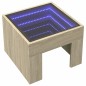 vidaXL Nachttisch mit Infinity-LED Sonoma-Eiche 40x40x30 cm vidaXL Nachttisch mit Infinity-LED Sonoma-Eiche 40x40x30 cm