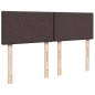 vidaXL Boxspringbett mit Matratze Dunkelbraun 140x190 cm Stoff vidaXL Boxspringbett mit Matratze Dunkelbraun 140x190 cm Stoff