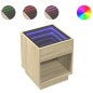 vidaXL Nachttisch mit Infinity-LED Sonoma-Eiche 40x40x50 cm vidaXL Nachttisch mit Infinity-LED Sonoma-Eiche 40x40x50 cm