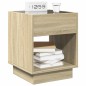 vidaXL Nachttisch mit Infinity-LED Sonoma-Eiche 40x40x50 cm vidaXL Nachttisch mit Infinity-LED Sonoma-Eiche 40x40x50 cm
