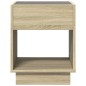 vidaXL Nachttisch mit Infinity-LED Sonoma-Eiche 40x40x50 cm vidaXL Nachttisch mit Infinity-LED Sonoma-Eiche 40x40x50 cm
