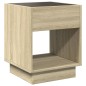 vidaXL Nachttisch mit Infinity-LED Sonoma-Eiche 40x40x50 cm vidaXL Nachttisch mit Infinity-LED Sonoma-Eiche 40x40x50 cm