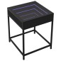 vidaXL Nachttisch mit Infinity-LED Schwarz 40x40x51 cm vidaXL Nachttisch mit Infinity-LED Schwarz 40x40x51 cm