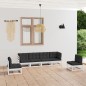 vidaXL 6-tlg. Garten-Lounge-Set mit Kissen Kiefer Massivholz vidaXL 6-tlg. Garten-Lounge-Set mit Kissen Kiefer Massivholz