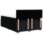 vidaXL Boxspringbett mit Matratze Schwarz 140x190 cm Stoff vidaXL Boxspringbett mit Matratze Schwarz 140x190 cm Stoff
