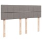 vidaXL Boxspringbett mit Matratze Taupe 140x190 cm Stoff vidaXL Boxspringbett mit Matratze Taupe 140x190 cm Stoff