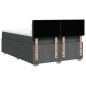 vidaXL Boxspringbett mit Matratze Dunkelgrau 140x190 cm Stoff vidaXL Boxspringbett mit Matratze Dunkelgrau 140x190 cm Stoff