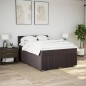 vidaXL Boxspringbett mit Matratze Dunkelbraun 140x190 cm Stoff vidaXL Boxspringbett mit Matratze Dunkelbraun 140x190 cm Stoff