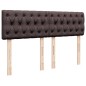 vidaXL Boxspringbett mit Matratze Dunkelbraun 140x190 cm Stoff vidaXL Boxspringbett mit Matratze Dunkelbraun 140x190 cm Stoff