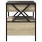 vidaXL Nachttisch mit Infinity-LED Sonoma-Eiche 40x40x51 cm vidaXL Nachttisch mit Infinity-LED Sonoma-Eiche 40x40x51 cm