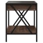 vidaXL Nachttisch mit Infinity-LED Braun Eichen-Optik 40x40x49 cm vidaXL Nachttisch mit Infinity-LED Braun Eichen-Optik 40x40x49 cm