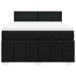 vidaXL Boxspringbett mit Matratze Schwarz 140x200 cm Stoff vidaXL Boxspringbett mit Matratze Schwarz 140x200 cm Stoff