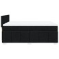 vidaXL Boxspringbett mit Matratze Schwarz 140x200 cm Stoff vidaXL Boxspringbett mit Matratze Schwarz 140x200 cm Stoff