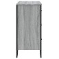 vidaXL Kommode Grau Sonoma 91x35,5x74,5 cm Holzwerkstoff vidaXL Kommode Grau Sonoma 91x35,5x74,5 cm Holzwerkstoff