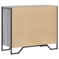 vidaXL Kommode Grau Sonoma 91x35,5x74,5 cm Holzwerkstoff vidaXL Kommode Grau Sonoma 91x35,5x74,5 cm Holzwerkstoff