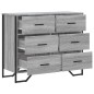 vidaXL Kommode Grau Sonoma 91x35,5x74,5 cm Holzwerkstoff vidaXL Kommode Grau Sonoma 91x35,5x74,5 cm Holzwerkstoff