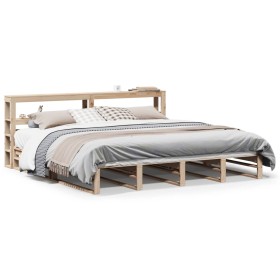 vidaXL Massivholzbett ohne Matratze 200x200 cm Kiefer