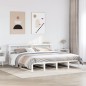 vidaXL Massivholzbett ohne Matratze Weiß 180x200 cm Kiefernholz vidaXL Massivholzbett ohne Matratze Weiß 180x200 cm Kiefernholz