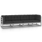 4-Sitzer-Gartensofa mit Kissen Kiefer Massivholz 4-Sitzer-Gartensofa mit Kissen Kiefer Massivholz