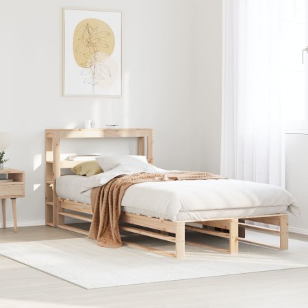 vidaXL Massivholzbett ohne Matratze 90x190 cm Kiefer
