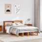 vidaXL Massivholzbett ohne Matratze Wachsbraun 120x190 cm Kiefernholz vidaXL Massivholzbett ohne Matratze Wachsbraun 120x190 cm Kiefernholz