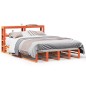 vidaXL Massivholzbett ohne Matratze Wachsbraun 140x190 cm Kiefernholz vidaXL Massivholzbett ohne Matratze Wachsbraun 140x190 cm Kiefernholz