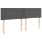 vidaXL Boxspringbett mit Matratze Dunkelgrau 200x200 cm Stoff vidaXL Boxspringbett mit Matratze Dunkelgrau 200x200 cm Stoff