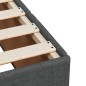 vidaXL Boxspringbett mit Matratze Dunkelgrau 200x200 cm Stoff vidaXL Boxspringbett mit Matratze Dunkelgrau 200x200 cm Stoff